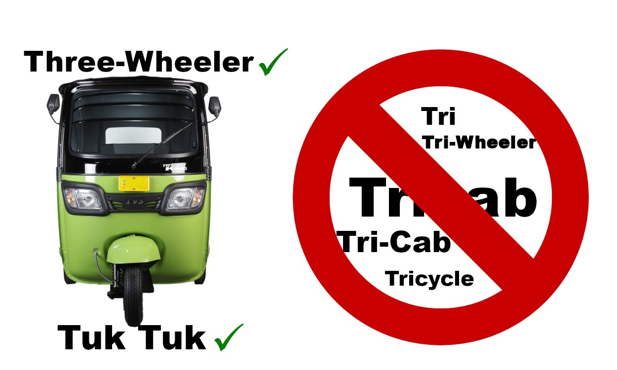 not a tricab or a tricycle