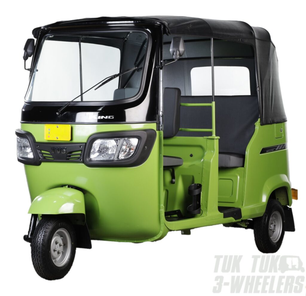 TVS King Deluxe GS+ FI Three Wheeler Lime Green